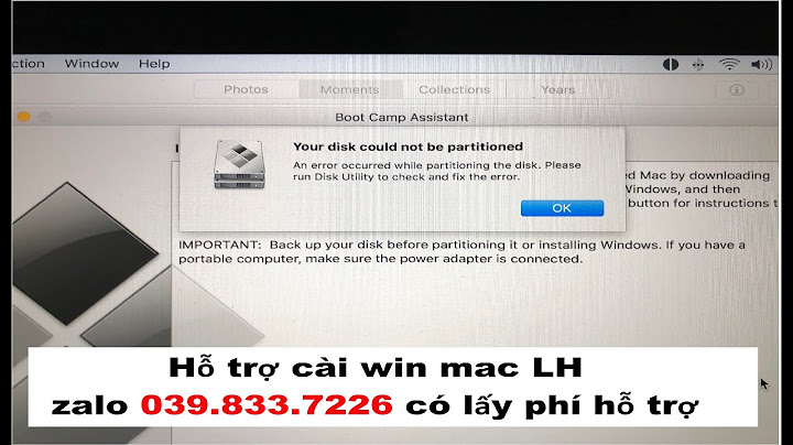 Lỗi không cài được win trên macbook air năm 2024