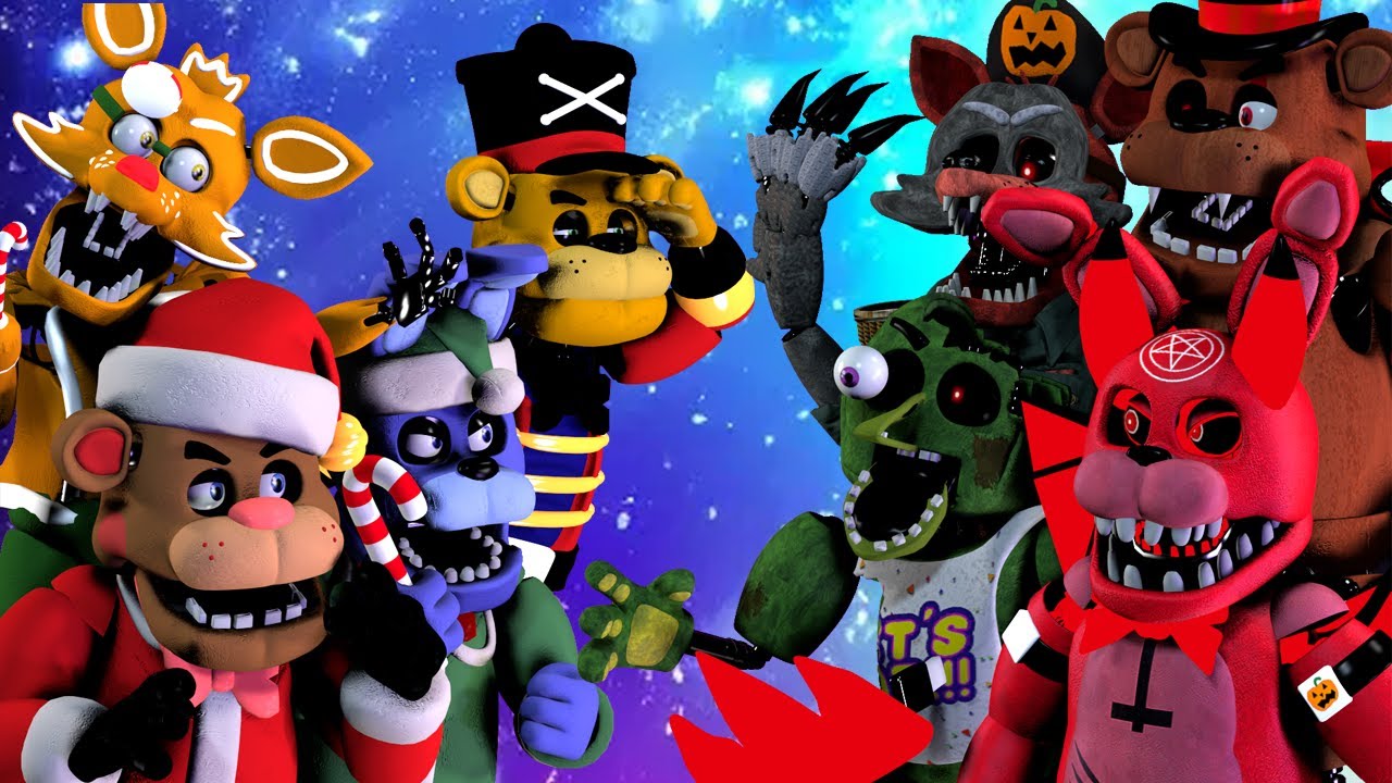 [SFM FNaF] Halloween vs Christmas Animatronics