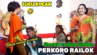 Download Lagu LUCU KOCAK UNCEK SANUSI VS DUO SINDEN PERKORO RAILOK  MP3