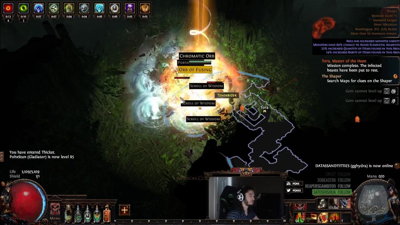 Path of Exile 3.0 Beta Vengeance + Reckoning + Stun = Stun on Hit YouTube