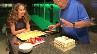 Assembling a Mille-Feuille Cake for my Birthday