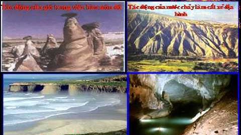 tác động của nội lực và ngoại lực trong việc hình thành địa hình bề mặt trái đất