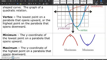 MAP4C - 5.4 - Quadratic Models - VIDEO