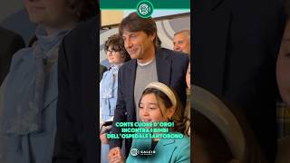 Conte cuore d’oro! Incontra i bimbi dell’ospedale Santobono #CalcioinPillole #Conte #Napoli