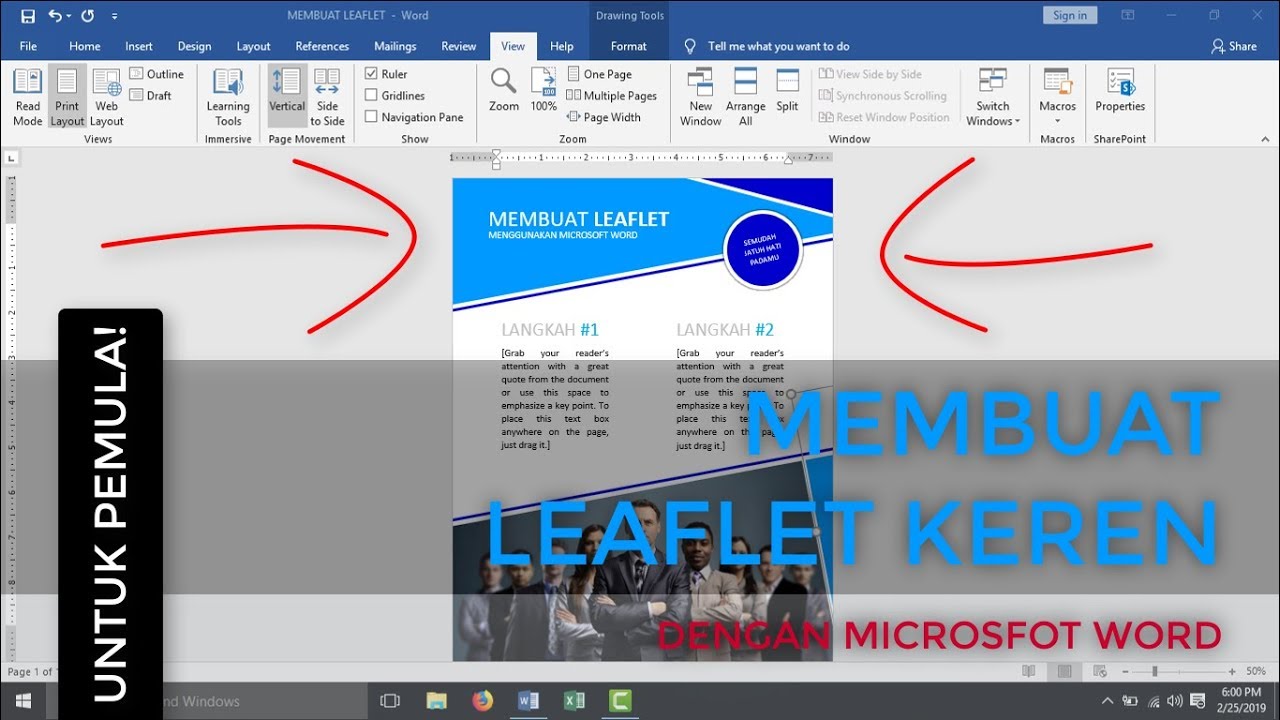 Cara Membuat Leaflet Di Word