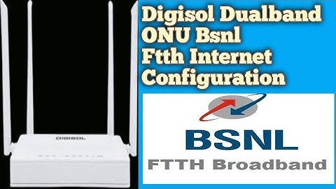 #digisol #router #wifi     Digisol Dual Band Router Bsnl Ftth Internet Configuration in Tamil