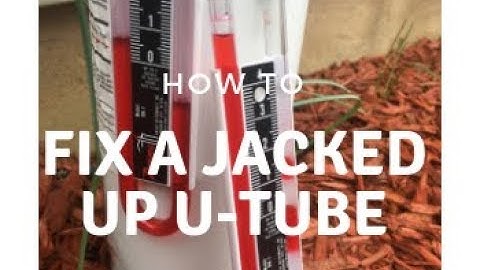 How to Keep Water out of Your Manometer