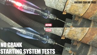 Bad Starter or Bad Wire?  Starter Tests Everyone Can Do (family intro)