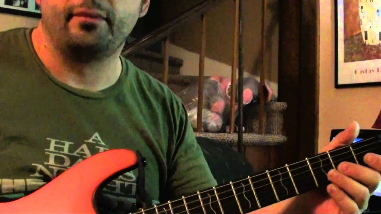 Electric Guitar Lesson Beginner Palm mute technique YouTube