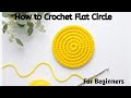 How to crochet a perfect circle without seam✅|for absolute beginners|#easycrochet #crochet #diy