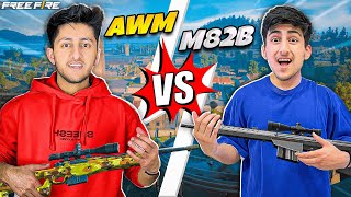 Awm Vs M82b Craziest 1 Vs 1  Free Fire Unban ?  Garena Free Fire