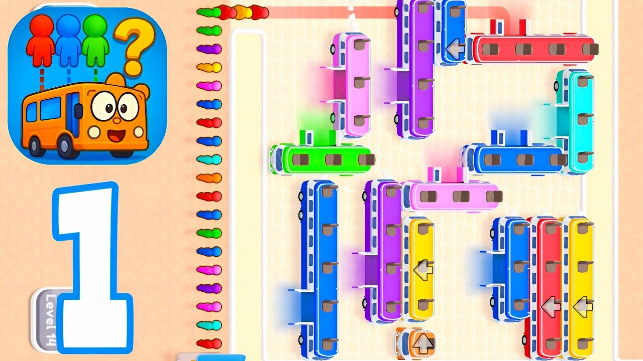 Bus Puzzle: Parking Jam - Gameplay Walkthrough Part 1 , ANDROID, iOS