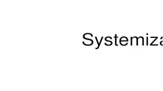 How to pronounce Systemization