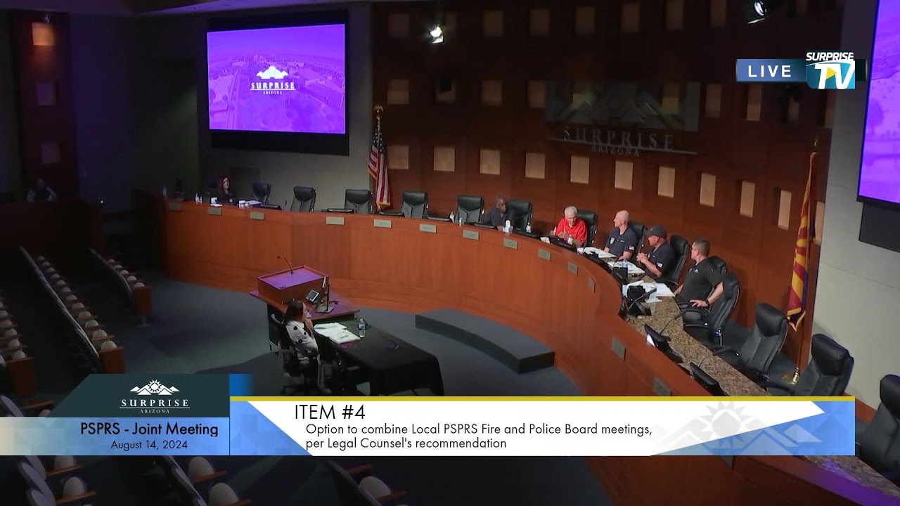 Public Safety Retirement Commission - Joint Meeting - 08/14/2024
