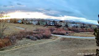Time-Lapse: Beautiful cloud movement and sunset over the Rocky Mountains 