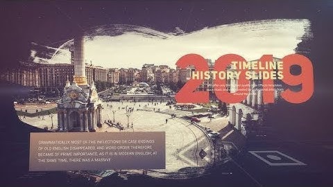After Effects Template: Timeline Slideshow