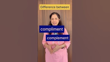 Difference Between Compliment and Complement | Confusing Words Series | English for Beginners #short