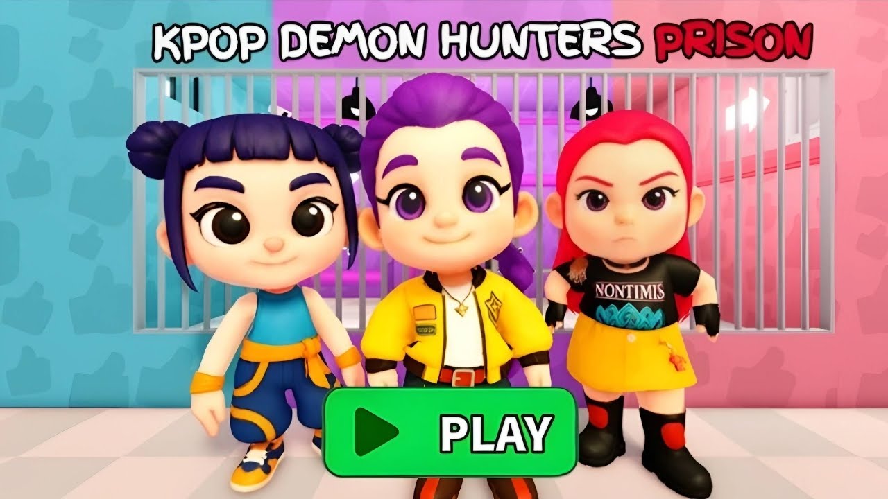 BABY KPOP DEMON HUNTERS PRISON RUN! roblox! Gameplay Walkthrough No Death 4K