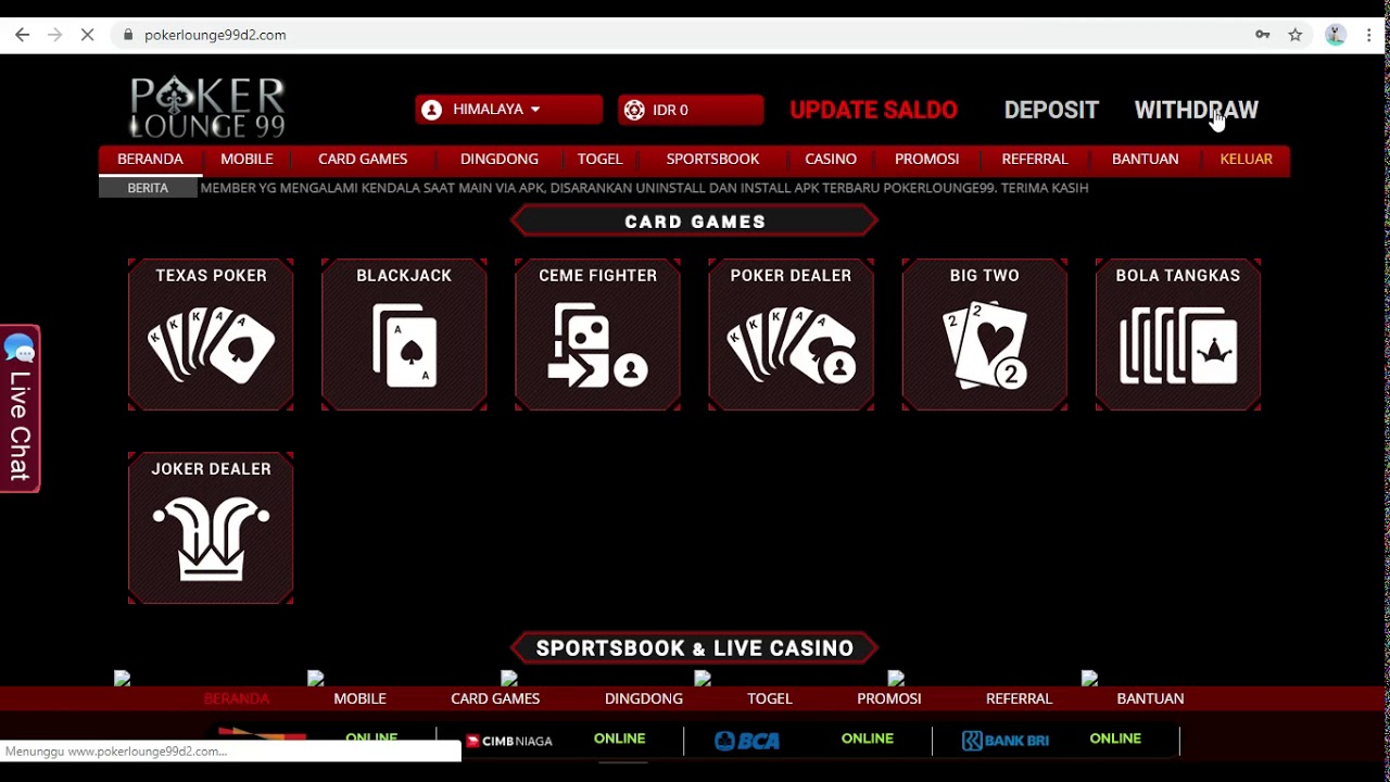 cara withdraw poker online