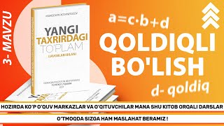 Yangi To'plam. 3-dars. Qoldiqli Bo'lish. Matematika. Abituriyent-2021 Yangi To'plam. 3-dars. Qoldiqli Bo'lish. Matematika. Abituriyent-2021