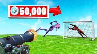 ZOMBIE FOOTBALL 50,000 V-BUCKS Challenge! (Fortnite Minigame)