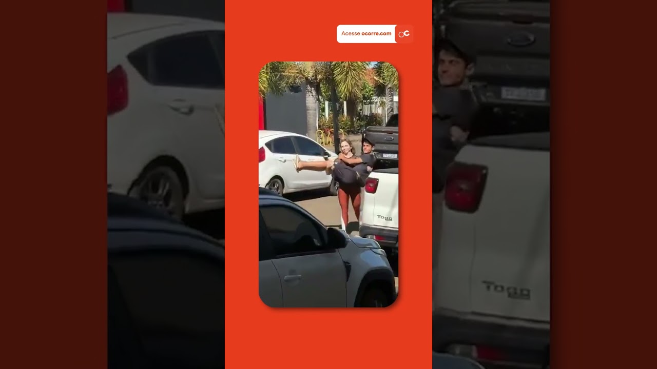 Mulher carrega marido NO COLO após ele quebrar o pé e diverte a internet