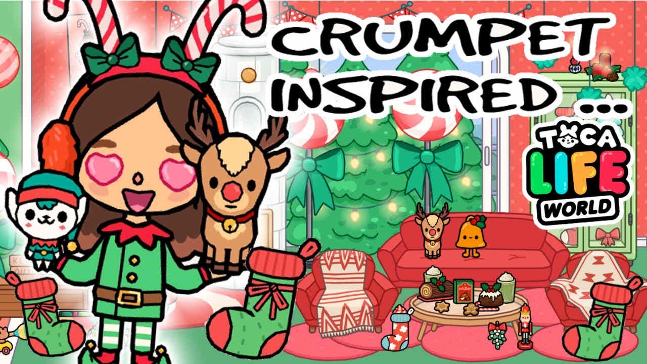 CRUMPET INSPIRED HOUSE 🤖🏡 CHRISTMAS HOUSE 🎄 TOCA BOCA HOUSE IDEAS