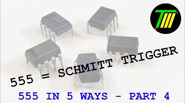 555 5 Ways Part 4 - 555 Schmitt trigger and frequency meter example