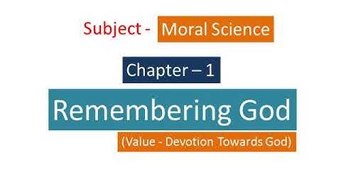 Class 3 ll Moral Science ll Revision of Chapter 1