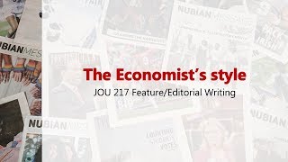 The Economist's style