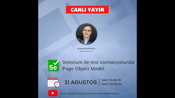 30 DAKIKADA SELENIUM-11 Test Otomasyonunda Page Object Model