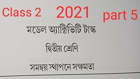 Model Activity Task for class 2 Ability to Correlate part 5