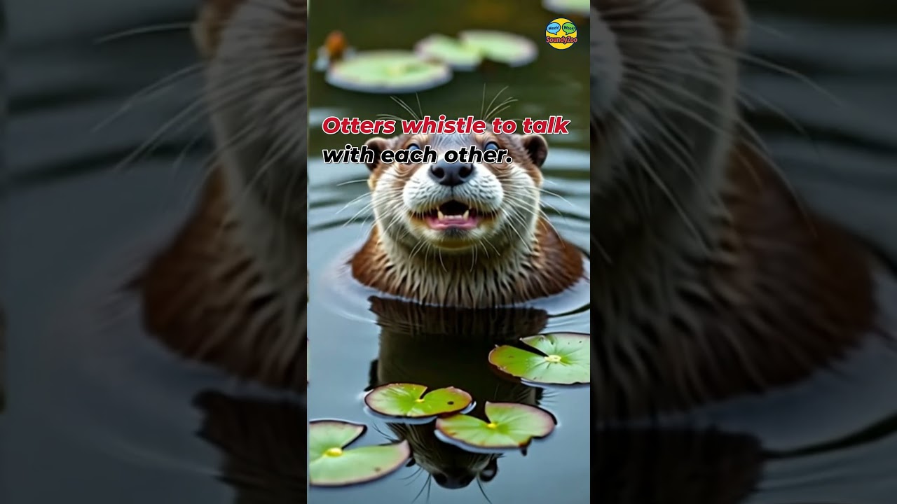 How do otters chirp and whistle to talk to each other? Sound for Kids. SoundyZoo. Animal Sounds.