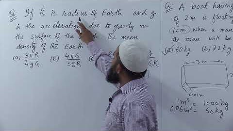 If R is radius of earth and g is acceleration due to gravity on the surface of earth. The mean densi