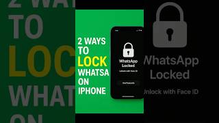 Two Easy Ways to Lock Apps | iOS 18 & iOS 26  #shorts #shortfeed #ios26