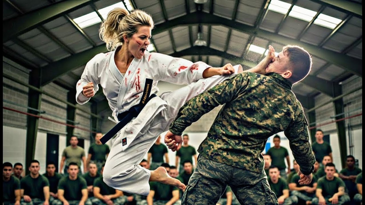 “Try Me!” Black Belt Marines Challenged Her — Then Realised the SEAL Was a Judo Champion