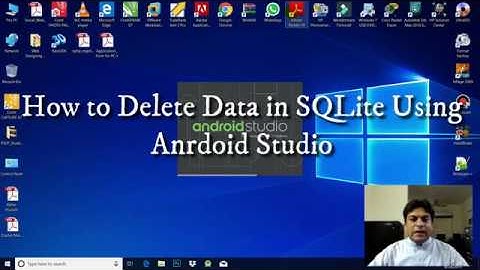 How to Delete Data From SQLite using Android Studio into Urdu