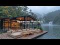 Stress Relief With Pleasant Jazz Piano Music | Soft Jazz In Beautiful Waterfall Scene To Calm Mind