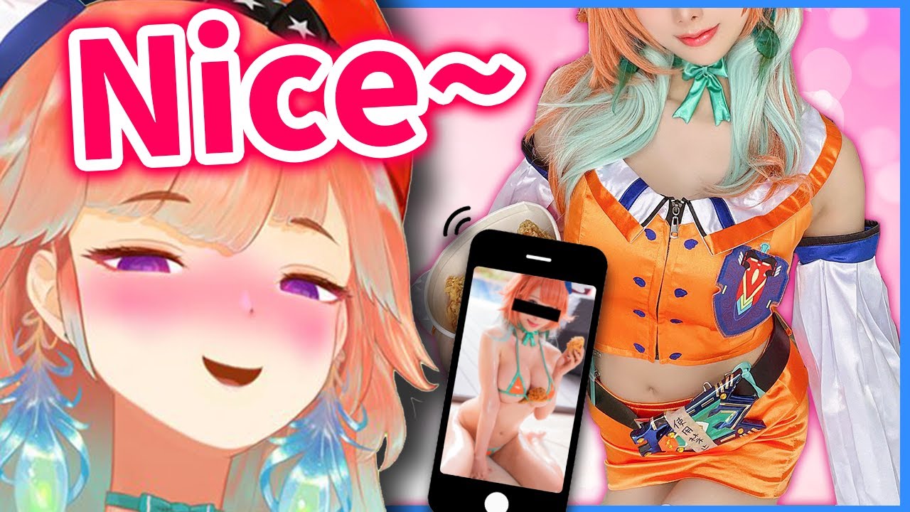 Kiara gets a Special Secret 𝙇𝙀𝙒𝘿 Pic from a Cosplayer【Takanashi Kiara / HololiveEN】