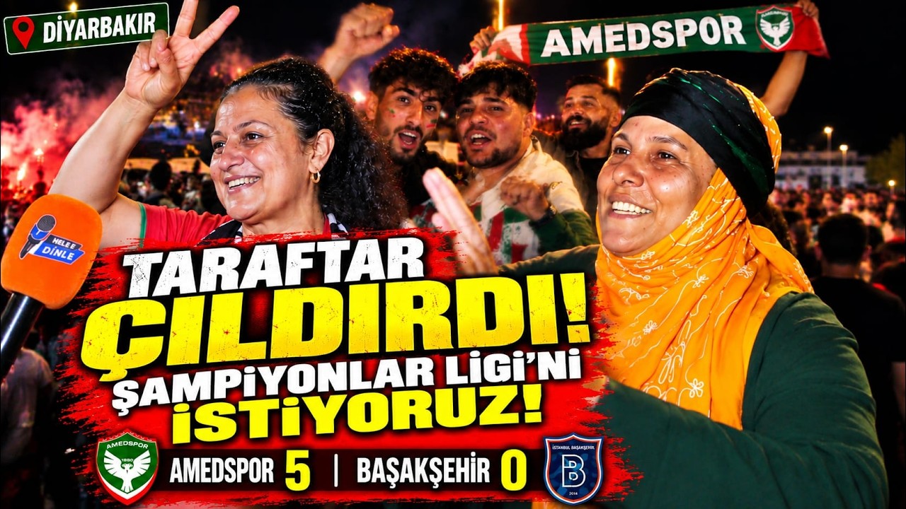 AMEDSPOR-BAŞAKŞEHİR MAÇI 5 0 - TARAFTARLAR ÇILDIRDI!