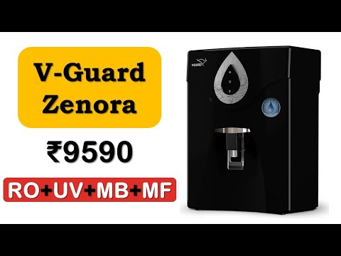 V-Guard Zenora RO Purifier for Home | Up to 2000 PPM | 7-Liter Tank | Water Purifier for Home