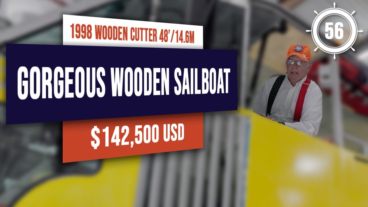 Classic Wooden Sailboat for Sale! Custom 1998 Macintosh Yawl | EP56 #sailboatforsale #sailboattour