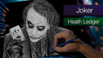 Joker (Heath Ledger) - The Dark Knight - Speed Drawing
