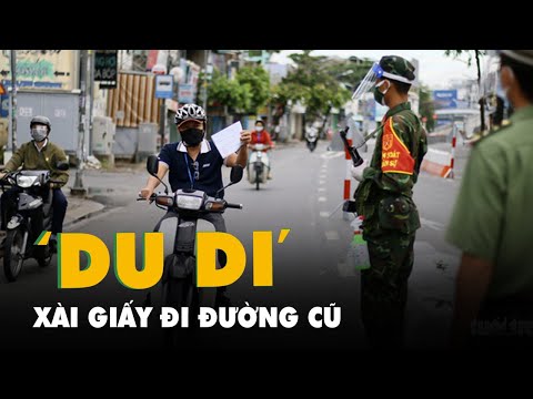 Video Ngày đầu áp dụng giấy đi đường mẫu mới, nhiều người... - youtube