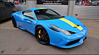 Another ferrari 458 speciale arrives at the yiannimize dream factory!
this time for a full strip and re wrap in same color it was previously
wrapped. the...