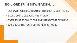 Boil order issued for Metro East village