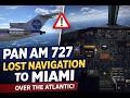 Pan Am Boeing 727 to Miami | Lost Navigation Over the Ocean | TNCM–MIA | Classic Jet MSFS 2024