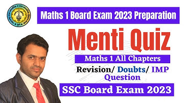 10th Algebra Menti Quiz | SSC Board 10th Maths 1 Menti | Board Exam Preparation | Mahesh Prajapati