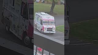 Ice Cream Truck Backing Up To Update Nahborhood With Ice Cream