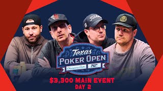 Texas Poker Open Main Event Day 2 with Ausmus, Seidel, Hanks, and Deeb | $400,000 Top Prize